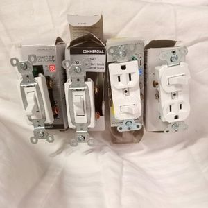 Legrand Commercial Toggle Switch & Plugs 15 & 20 Amps